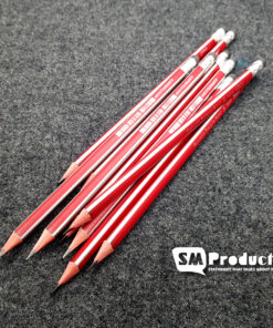 Deli 58105 HB Pencil (Red) – 08 Pcs Set