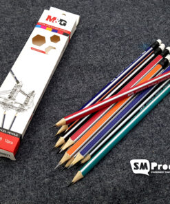 M&G AWP30971 HB High Quality Triangle Shape Wooden Pencil – 12 Pcs Set