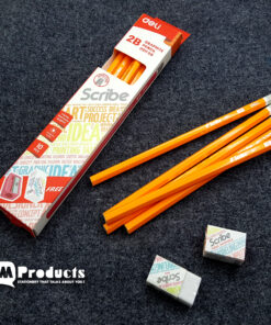 Deli U511 – 09 2B Pencil (Orange) – 10 Pcs Set