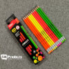 Deli EU51600 NEON HB Pencil - 12 Pcs Set