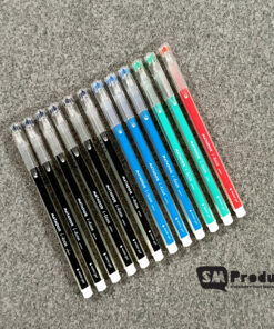 Matador 0.55mm i-teen Black, Blue, Green & Red Gel Pen - 12 Pcs Set