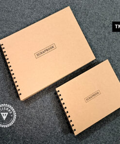 TM035 (L/M): 300gsm Brown Paper Scrapbook – 02 Pcs Set