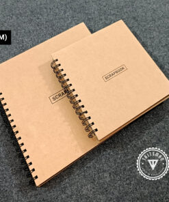 TM036 (L/M): 300gsm Brown Paper Scrapbook – 02 Pcs Set